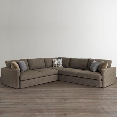 Bassett Allure 2611-LSECTLL Large L-Shaped Sectional - Brown