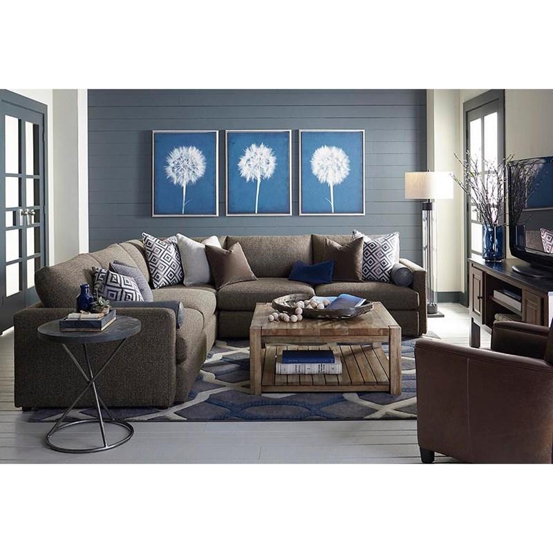 Large Picture of Bassett Allure 2611-LSECTLL Large L-Shaped Sectional - Brown