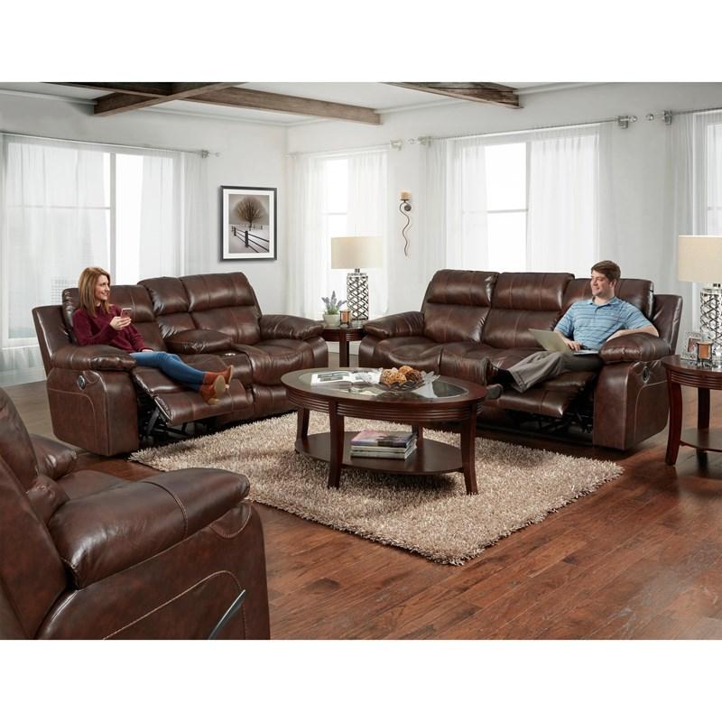 Large Picture of Catnapper Positano 4991 Reclining Sofa - Cocoa