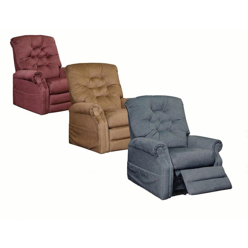 Large Picture of Catnapper Patriot 4824 Power Lift Recliner - Brown Sugar