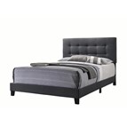 Coaster Furniture Mapes 305746KE Upholstered Eastern King Panel Bed - Charcoal