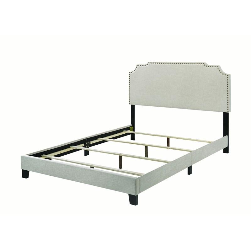Large Picture of Coaster Furniture Tamarac 310061F Upholstered Full Panel Bed - Beige