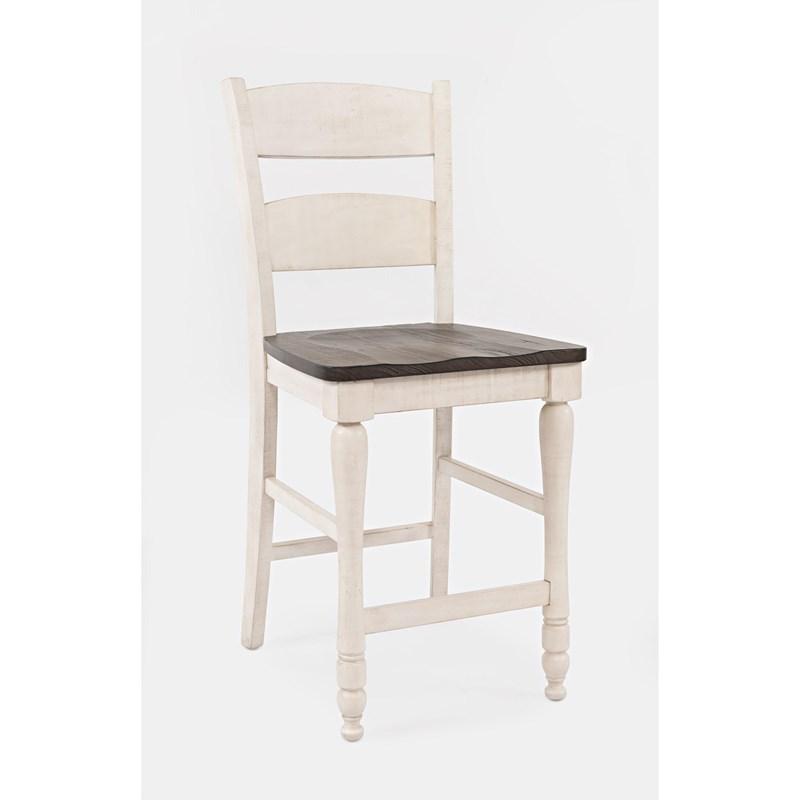 Large Picture of Jofran Madison County 1706-BS401KD Ladder Back Counter Stool