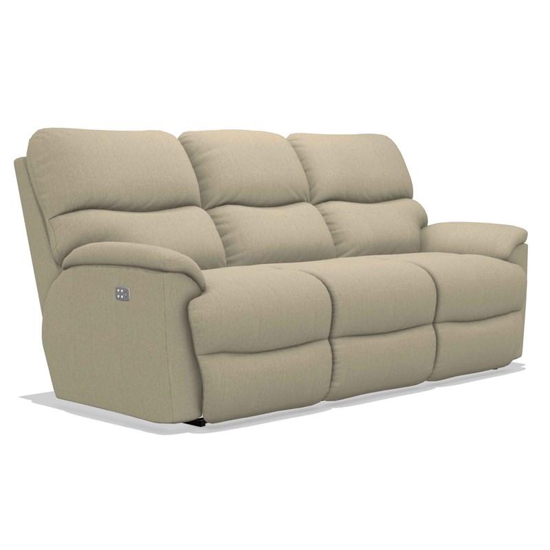 Large Picture of La-Z-Boy Trouper Power Reclining Sofa w/ Headrest - Toast