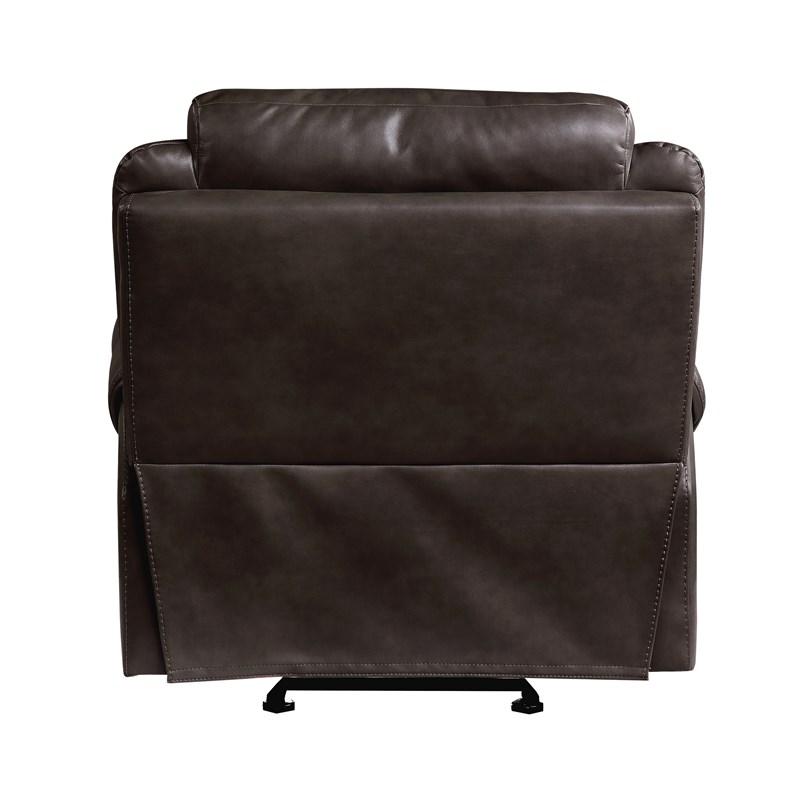 Large Picture of Homelegance Aram 8206BRW-1 Glider Reclining Chair