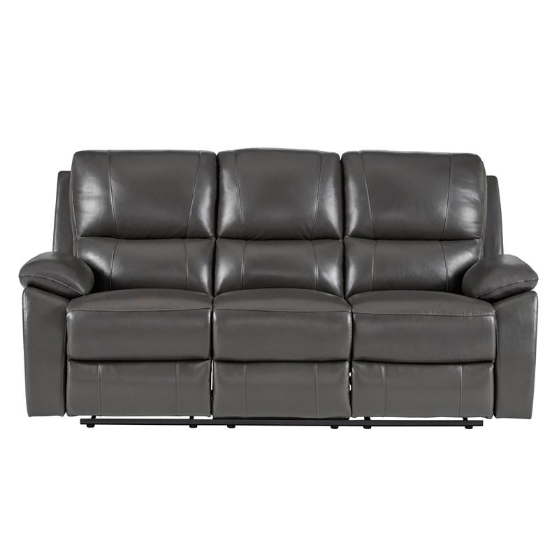 Homelegance Greeley 8325GRY-3 Double Reclining Sofa