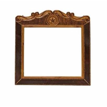 Miroir Rope and Star with Cowhide Bedroom Suite pour commode (ZLUNA-REC042 MIRROR LARGE) image 1