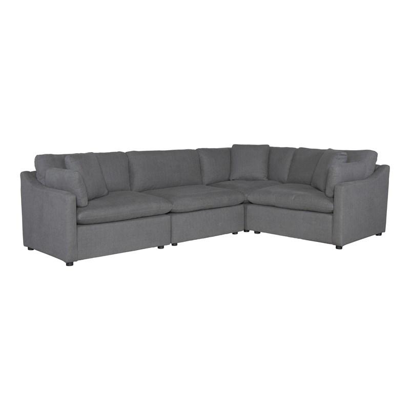 Homelegance Howerton 9544GY*4SC 4 pc Modular Sectional