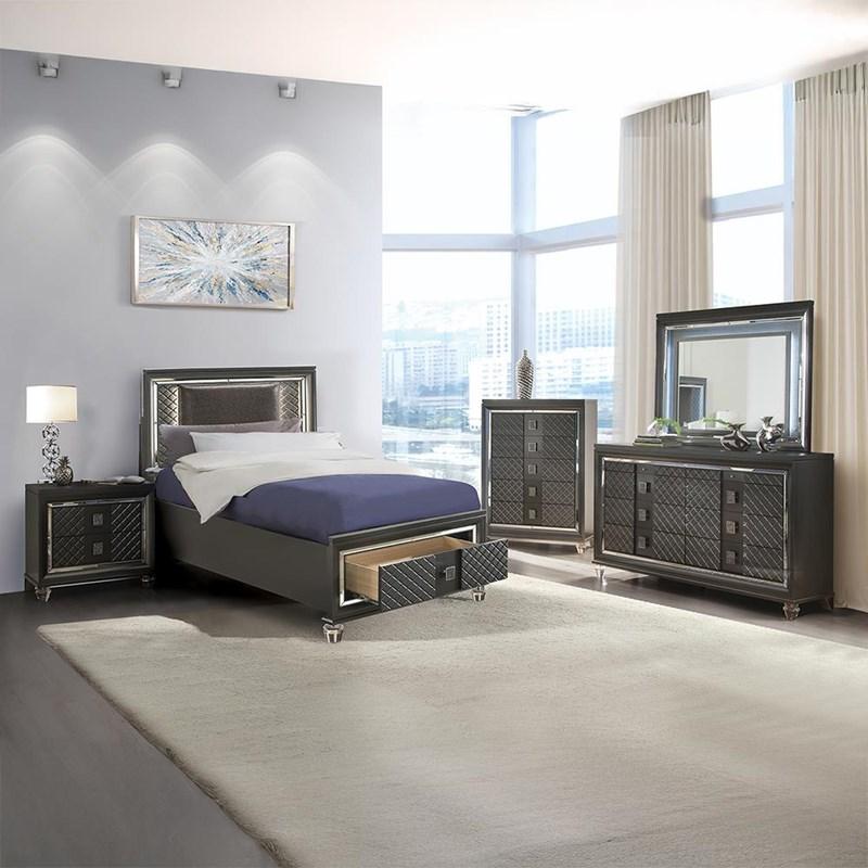 Large Picture of Acme Furniture Sawyer 27974 Mirror with LED