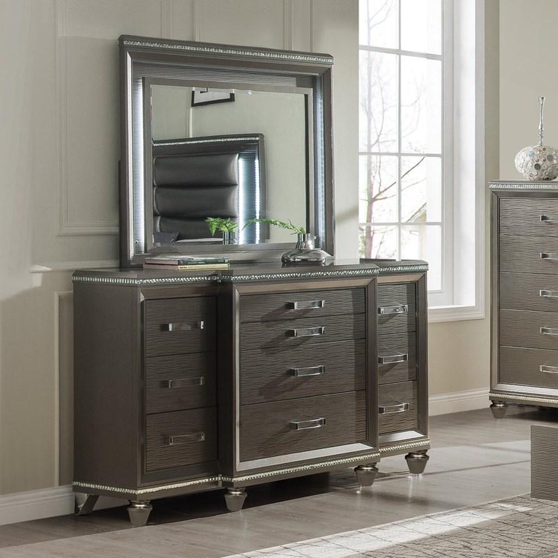 Large Picture of Acme Furniture Sadie 27944 Mirror with LED