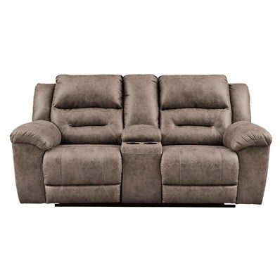 Signature Design by Ashley Stoneland 3990596 Double Reclining Power Loveseat with Console