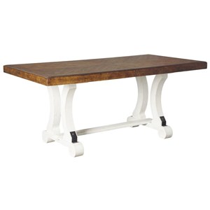Signature Design by Ashley Valebeck D546-35 Rectangular Dining Room Table (Dining Tables - Rectangle)
