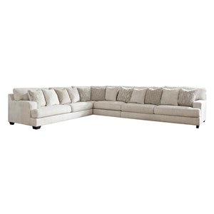 Signature Design by Ashley Rawcliffe 19604S2 4 pc Sectional (Sectionals - Stationary)