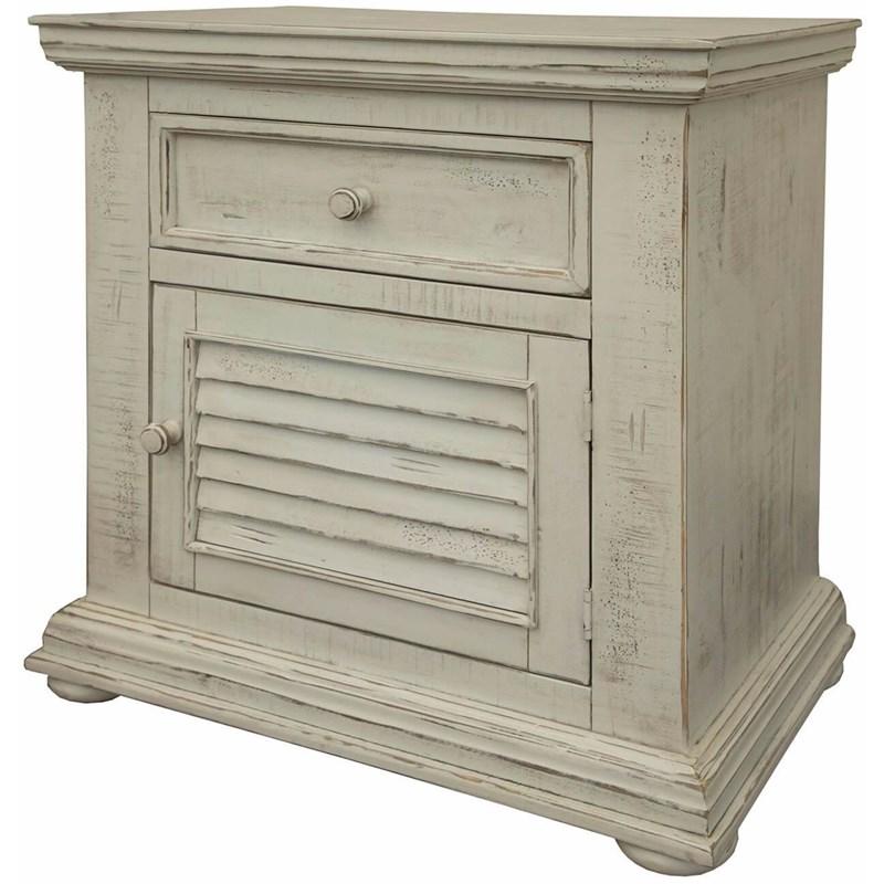 International Furniture Direct Cabo Ivory IFD2401NTS Nightstand