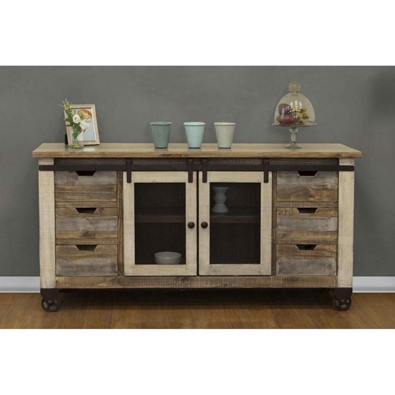 Large Picture of International Furniture Direct Antique IFD9661STN70 TV Stand