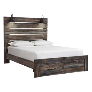 Signature Design by Ashley Drystan B211B29 Queen Panel Bed with 2 Storage Drawers (Beds - Queen)