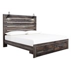 Signature Design by Ashley Drystan B211B55 King Panel Bed with 2 Storage Drawers