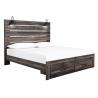 Signature Design by Ashley Drystan B211B55 King Panel Bed with 2 Storage Drawers (Beds - King)