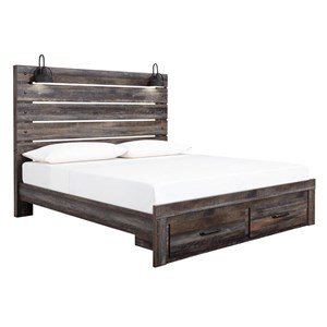 Signature Design by Ashley Drystan B211B55 King Panel Bed with 2 Storage Drawers (Beds - King)