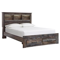 Signature Design by Ashley Drystan B211B23 Queen Bookcase Bed with 2 Storage Drawers (Beds - Queen)