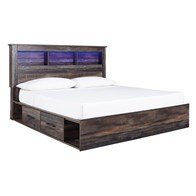 Signature Design by Ashley Drystan B211B52 King Bookcase Bed with 4 Storage Drawers (Beds - King)