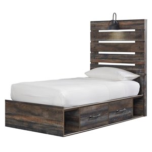 Signature Design by Ashley Drystan B211B8 Twin Panel Bed with 2 Storage Drawers (Kids Beds - Bed)
