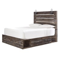Signature Design by Ashley Drystan B211B10 Queen Panel Bed with 2 Storage Drawers (Beds - Queen)