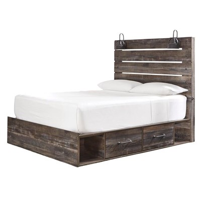 Signature Design by Ashley Drystan B211B10 Queen Panel Bed with 2 Storage Drawers