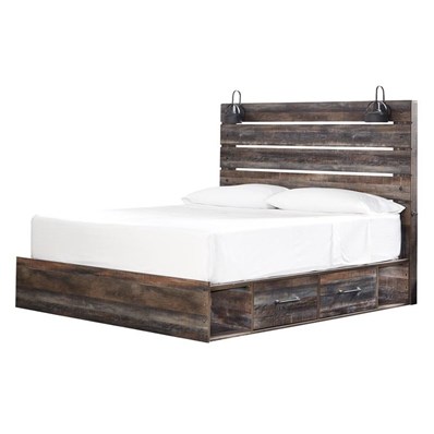 Signature Design by Ashley Drystan B211B15 King Panel Bed with 2 Storage Drawers