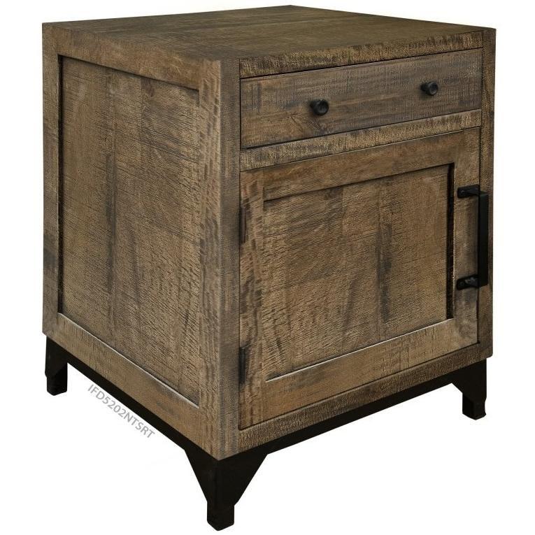 International Furniture Direct Urban Art IFD5202NTSRT Nightstand