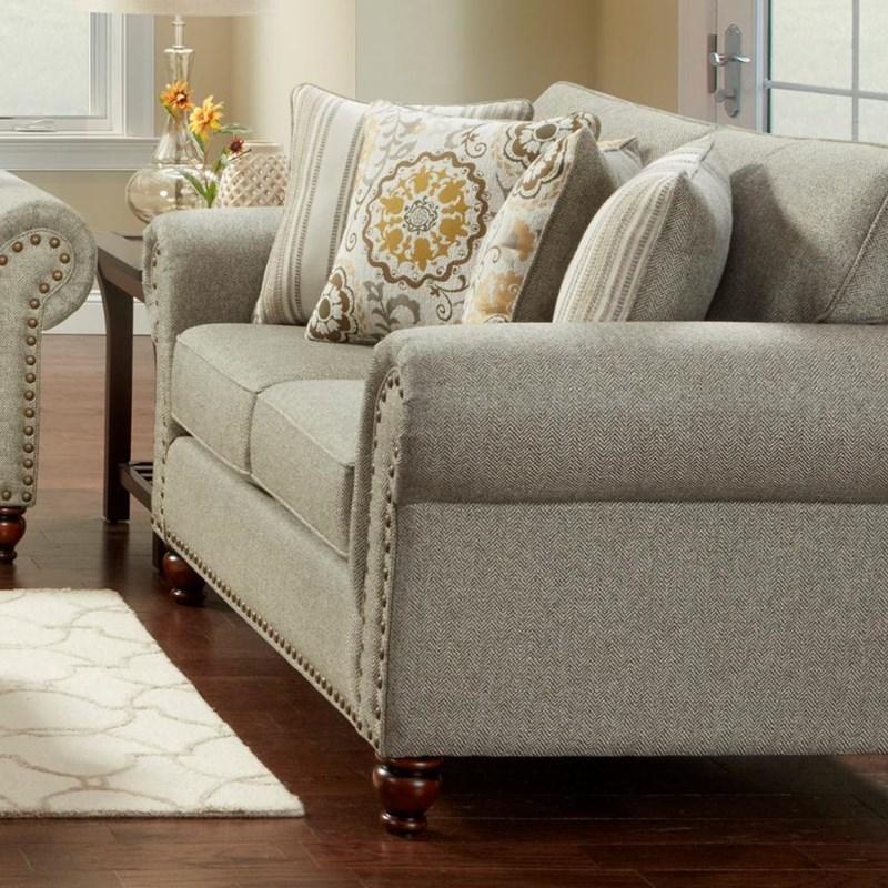 Fusion Furniture 3111 Loveseat - Romero Sterling