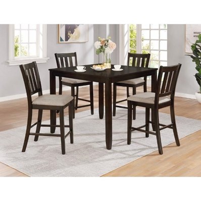 Crown Mark Amber 2762SET-CHAR 5-pk Counter Height Dinette