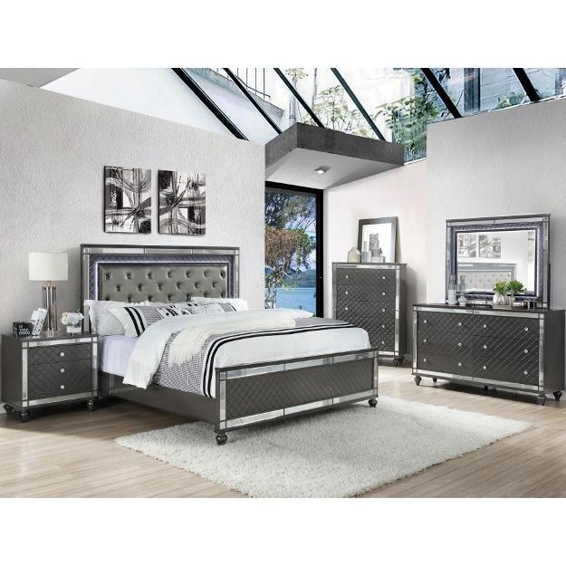 Large Picture of Crown Mark Refino B1670-Q Queen Bed