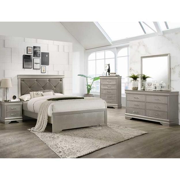 Large Picture of Crown Mark Amalia B6910-CK California King Bed