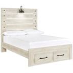 Signature Design by Ashley Cambeck B192B33 Full Panel Bed with 2 Storage Drawers
