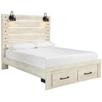 Signature Design by Ashley Cambeck B192B8 Queen Panel Bed with 2 Storage Drawers