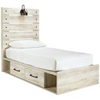 Signature Design by Ashley Cambeck B192B13 Twin Panel Bed with 2 Storage Drawers