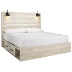 Signature Design by Ashley Cambeck B192B19 King Panel Bed with 2 Storage Drawers