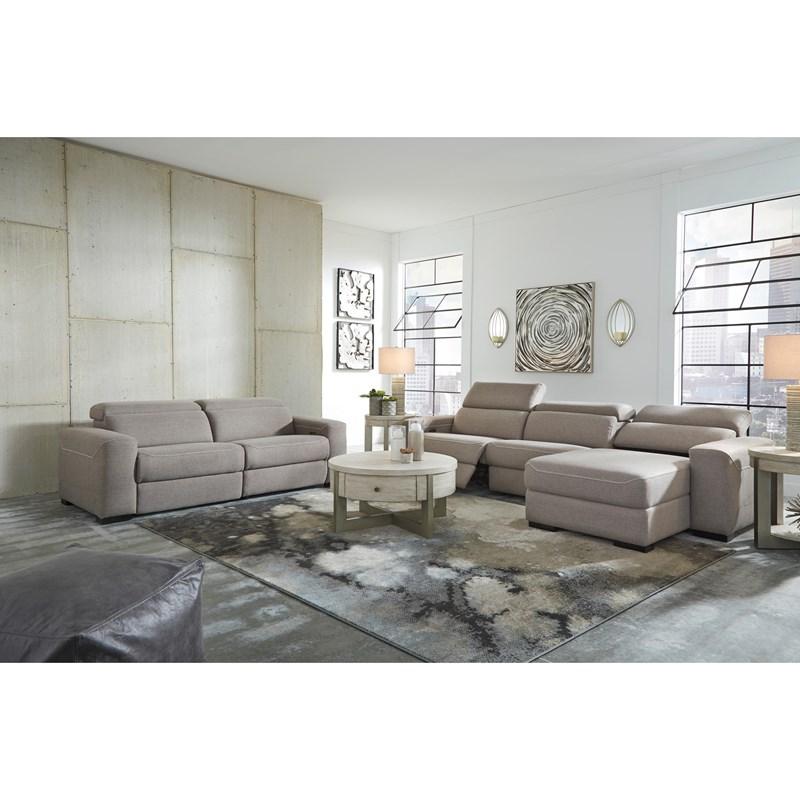 Large Picture of Signature Design by Ashley Mabton 77005S8 2 pc Power Reclining Loveseat