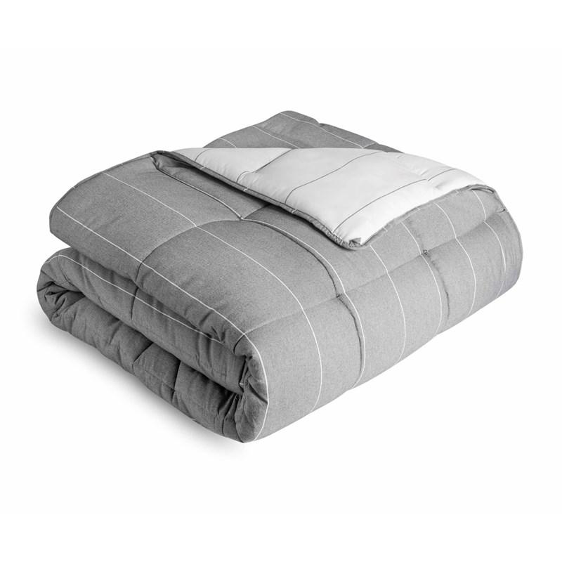 Malouf Chambray Comforter Set - Flint (Oversized Queen)