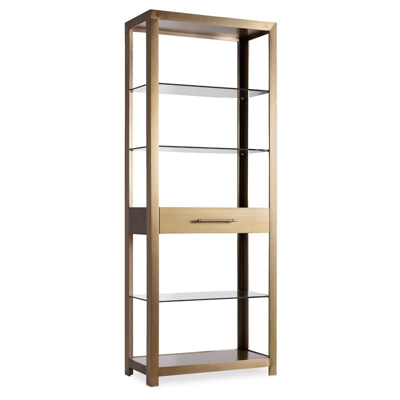 Hooker Furniture 1600-10445-MTL1 Curata Bunching Bookcase