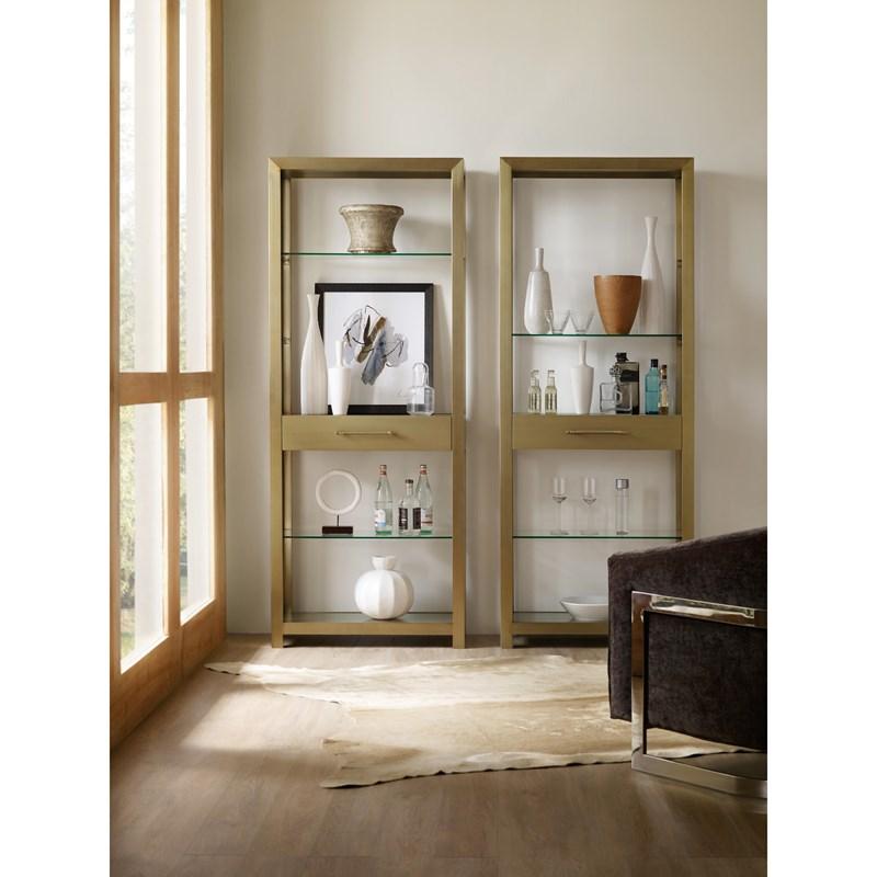 Large Picture of Hooker Furniture 1600-10445-MTL1 Curata Bunching Bookcase