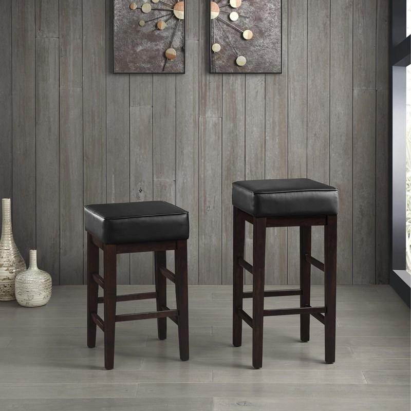 Large Picture of Homelegance Pittsville 5684BK-29 Pub Height Stool