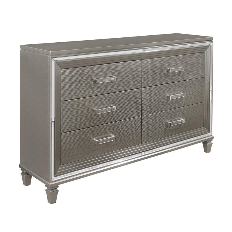 Large Picture of Homelegance Tamsin 1616-5 Dresser, Two Hidden Jewelry Boxes