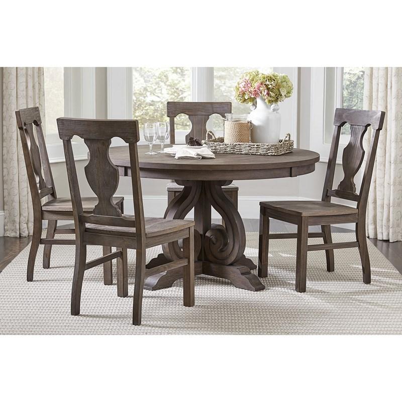 Large Picture of Homelegance Toulon 5438-54* Round Dining Table