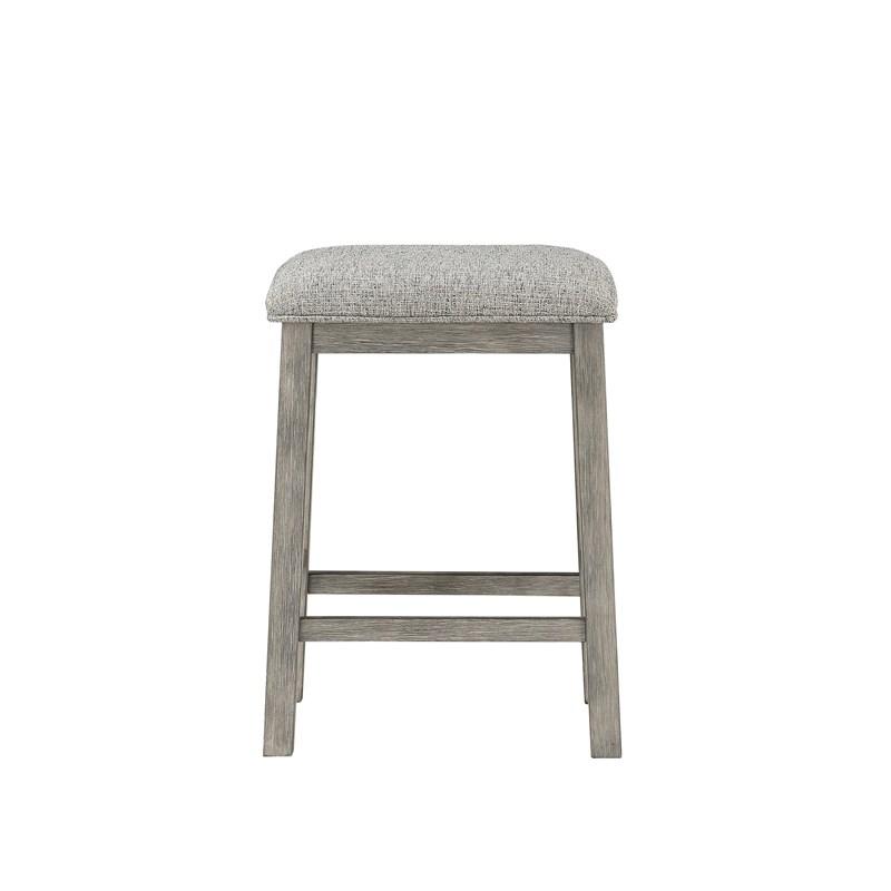 Large Picture of Homelegance Palmer 5724-32 3-Piece Pack Counter Height Set - Wire Brush Grey