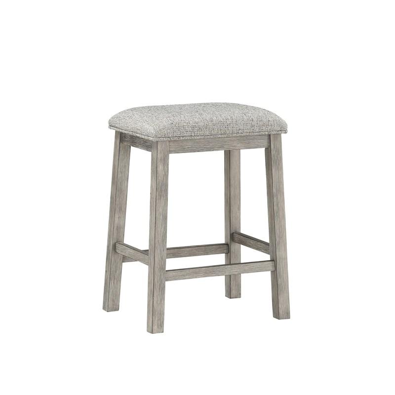 Large Picture of Homelegance Palmer 5724-32 3-Piece Pack Counter Height Set - Wire Brush Grey