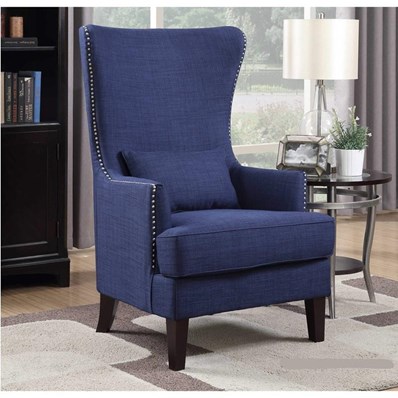 Elements International Kori Accent Chair - Heirloom Blue