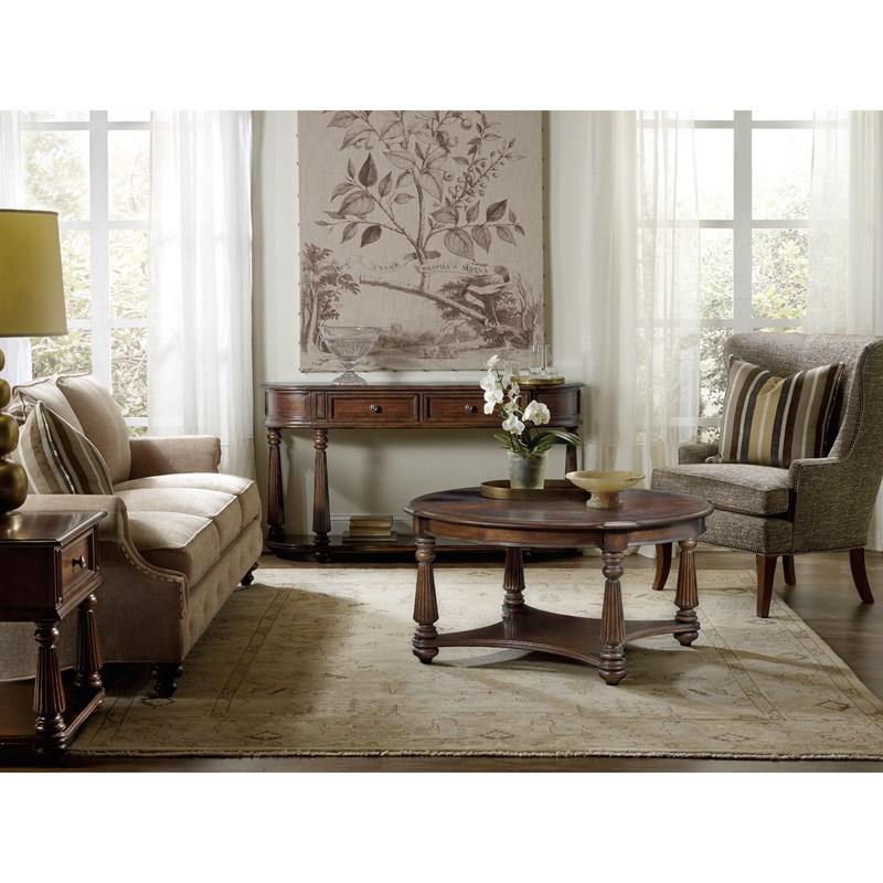 Large Picture of Hooker Furniture 5381-80151 Leesburg Demilune Hall Console