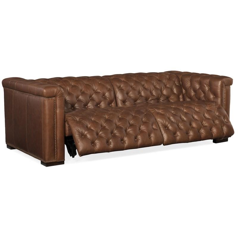 Large Picture of Hooker Furniture SS434-1.5RL-P-PH-089 Savion 2 over 2 Sofa with Power Recline & Power Headrest